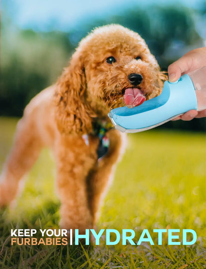3-in-1 All-in-One Pet Travel Bottle | Water, Food Storage & Poop Bag Holder