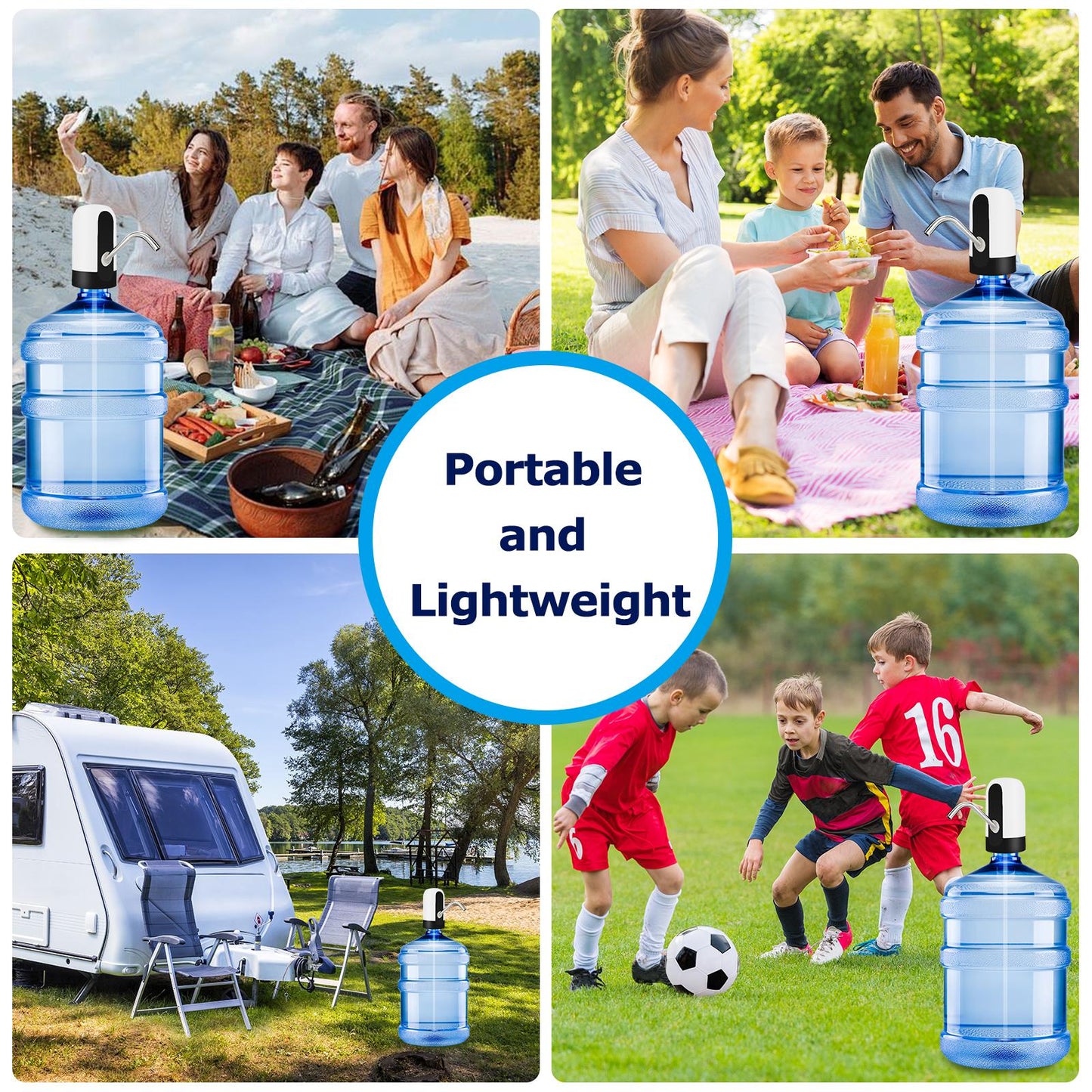 💧 Rechargeable Water Dispenser for 5 Gallon Bottles | Automatic Water Pump with One-Touch Operation
