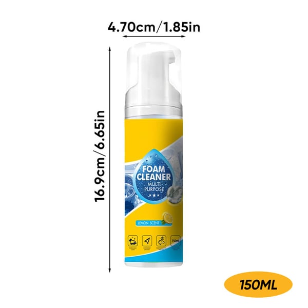 🔥Last Day 50% OFF🔥 Multi-Surface Foam Cleaner | No Rinse Car Interior & Home Cleaning Solution, Wipe & Done